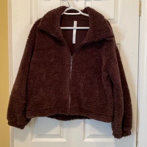 Lululemon Cinchable Fleece Zip Up, French Press